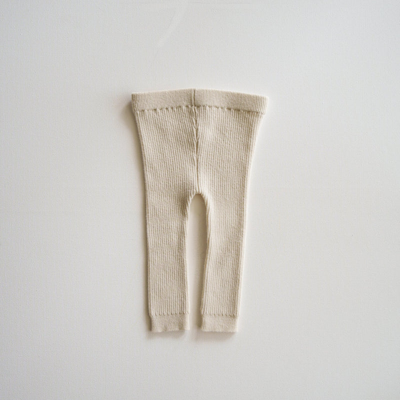Atlas Grey Organic Thin Knit Leggings
