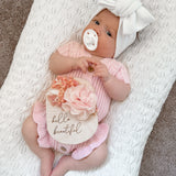 Little B's Ruffled Romper - Pink