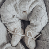 Luna + Luca Organic Booties - Cream