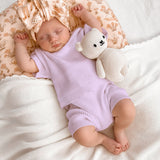 Little B's Ribbed 2-Piece Set - Violet