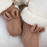 Little Bear Baby Booties - Acorn