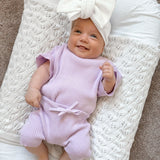 Little B's Ribbed 2-Piece Set - Violet