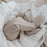 Luna + Luca Cotton Gauze Baby Blanket - White