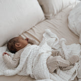 Luna + Luca Cotton Gauze Baby Blanket - White