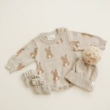 Luna + Luca Bunny Jacquard Romper