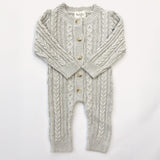 Luna + Luca Classic Cable Knit Jumpsuit - Natural