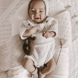 Luna + Luca Novelty Knit Romper - White
