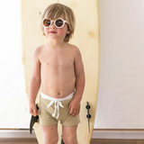 OAT CO Euro Style Swim Trunks - Khaki