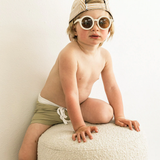 OAT CO Euro Style Swim Trunks - Khaki