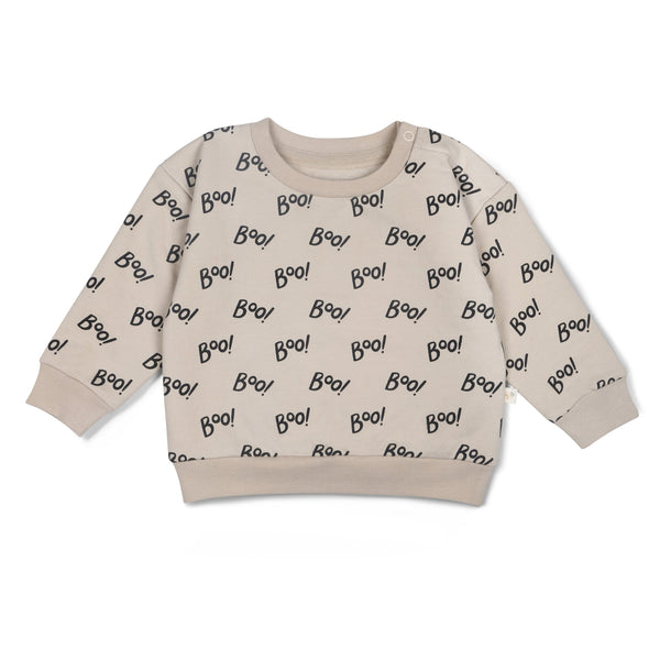 Organic Fleece Sweatshirt - Boo