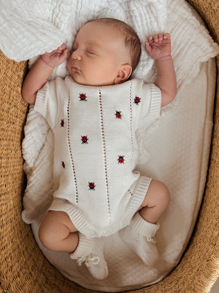 Ladybug Organic Romper – Luna + Luca