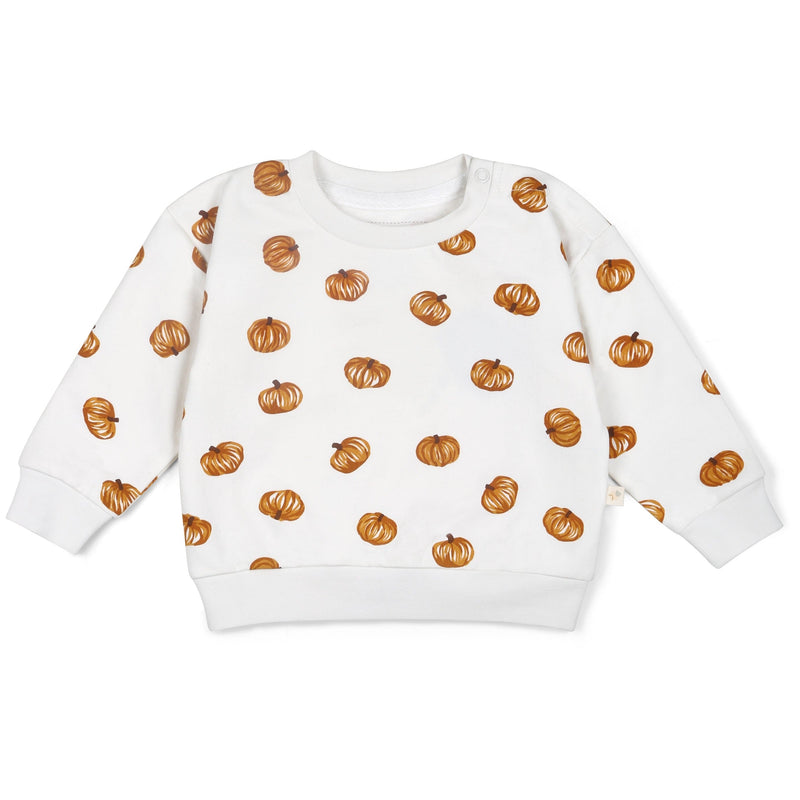 Organic Fleece Sweatshirt - Pumpkin