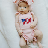Americana Frills Romper