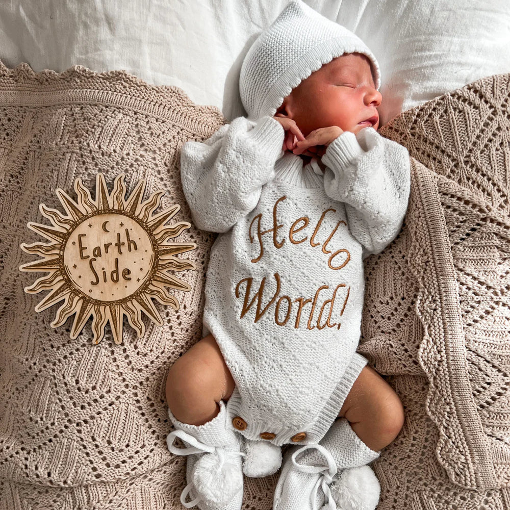 Rae Dunn HELLO orders WORLD babby bundle