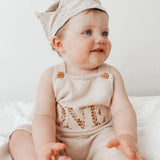 Birthday Romper - Almond
