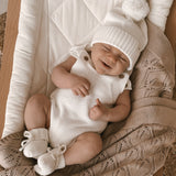 Luna + Luca Novelty Knit Romper - White
