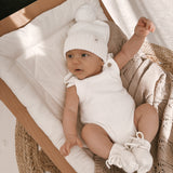 Luna + Luca Novelty Knit Romper - White