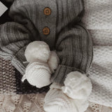 Little B's Chunky Rib Baby Jumpsuit - Heather Gray