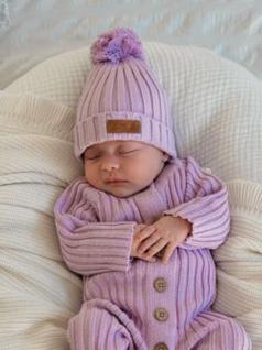 Little B's Ribbed Beanie - Violet