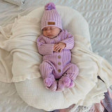 Little B's Pom Booties - Violet
