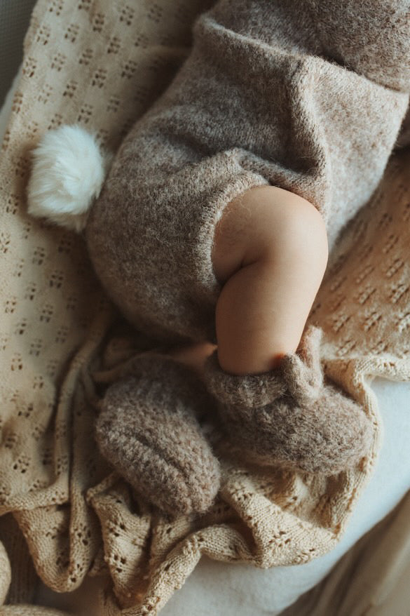 Luna + Luca Cozy Bunny Romper