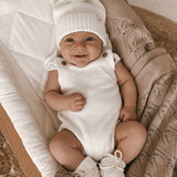 Luna + Luca Novelty Knit Romper - White