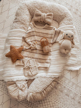 Bouclé Star Pacifier Holder - Almond