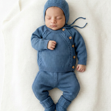 Bring Me Home Cable Knit Bundle - Denim Blue