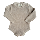 Baby Rib Bodysuit - Heather Beige