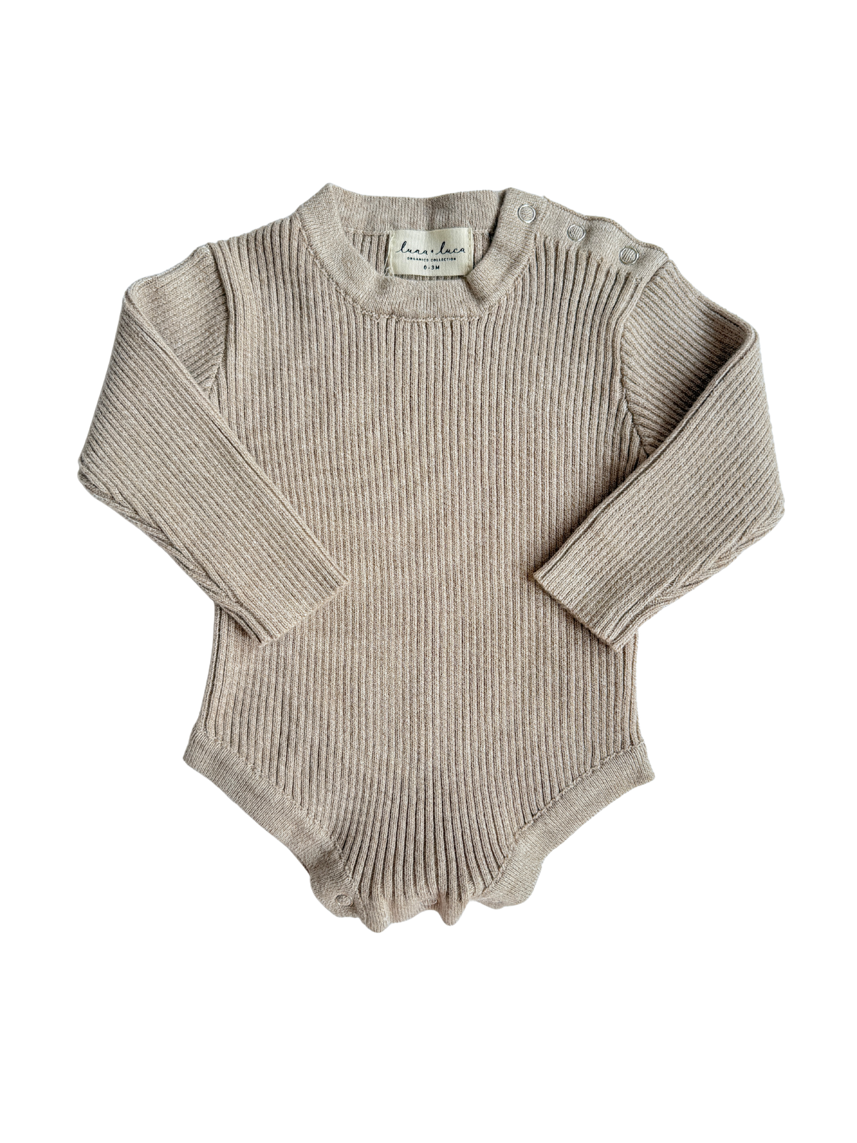 Little B's Chunky Rib Baby Jumpsuit - Oak – Luna + Luca