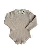 Baby Rib Bodysuit - Heather Beige