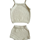 Braided Tank + Bloomers Set - Natural