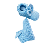 Bunny Ear Booties - Powder Blue