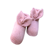 Bunny Ear Booties - Powder Pink