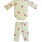 Busy Bear Bodysuit + Pant Set