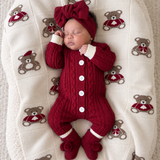 Christmas Bear Organic Cotton Blanket