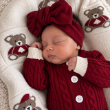 Christmas Bear Organic Cotton Blanket