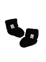 Chunky Knit Booties - Midnight
