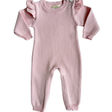 Classic Ruffle Jumpsuit - Powder Pink