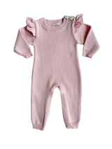 Classic Ruffle Jumpsuit - Powder Pink