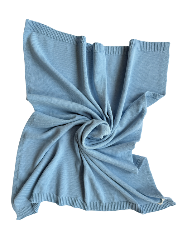 Classic Baby Blanket - Powder Blue