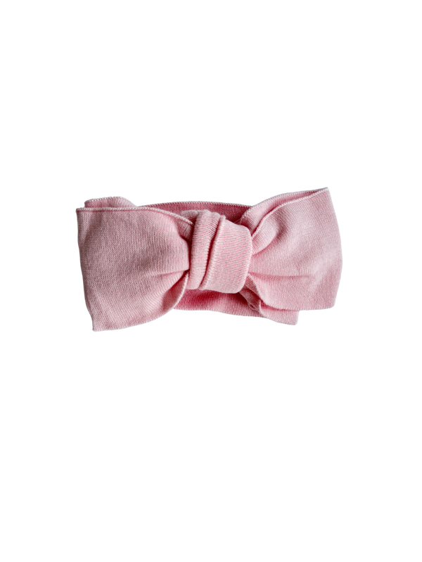Classic Bow Headband - Powder Pink