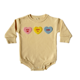 Candy Hearts Bubble Romper