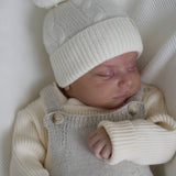 Luna + Luca Natural Knit Overalls