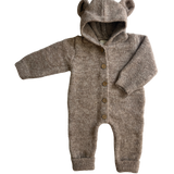 Cozy Bear Jumpsuit - Bear Brown