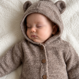 Cozy Bear Jumpsuit - Bear Brown