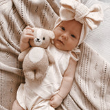 Pointelle Baby Blanket - Beige