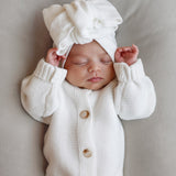 Classic Bow Headband - White