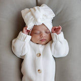 Luna + Luca Classic Purl Knit Jumpsuit - White