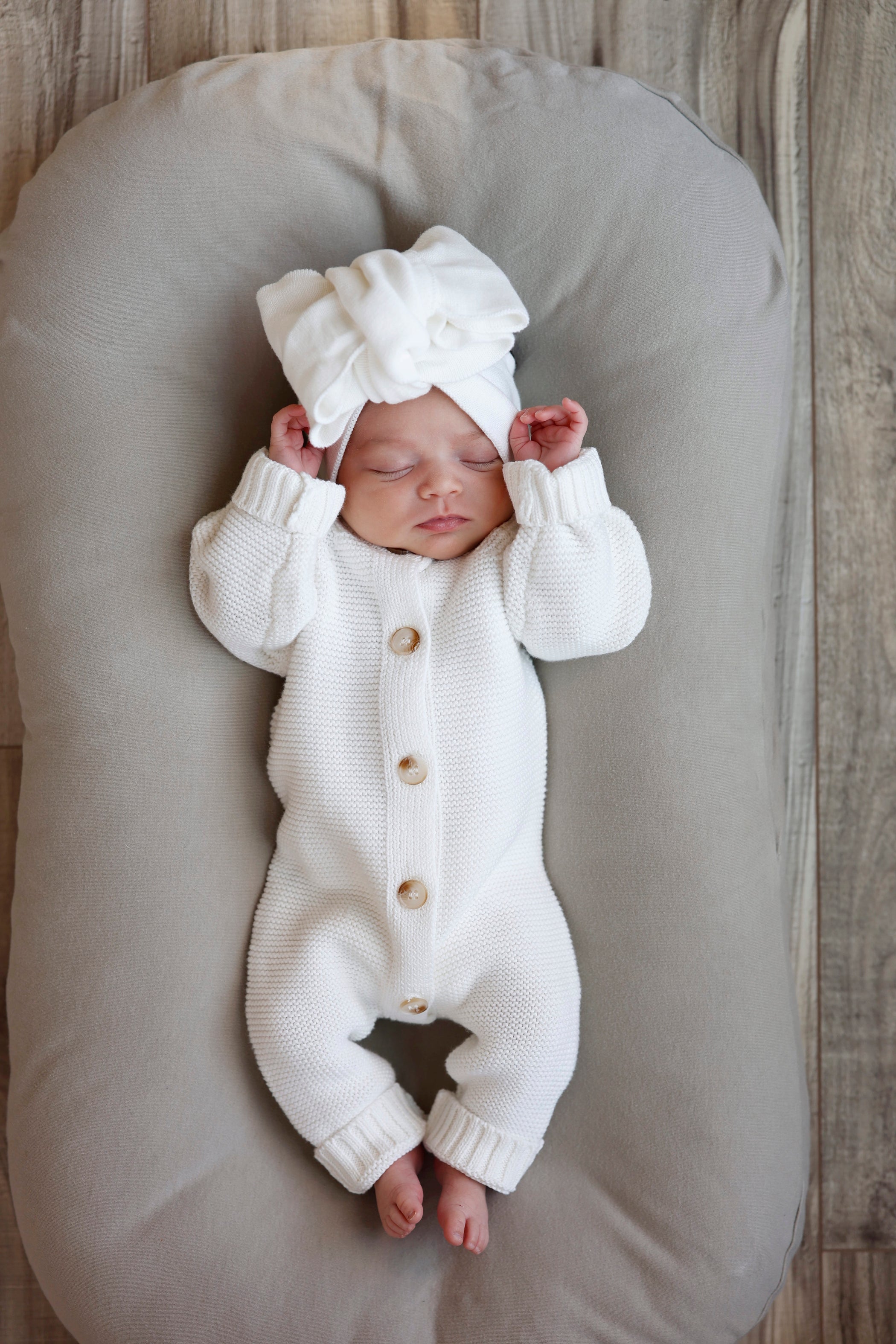 Luna + Luca Classic Cable Knit Jumpsuit - Natural